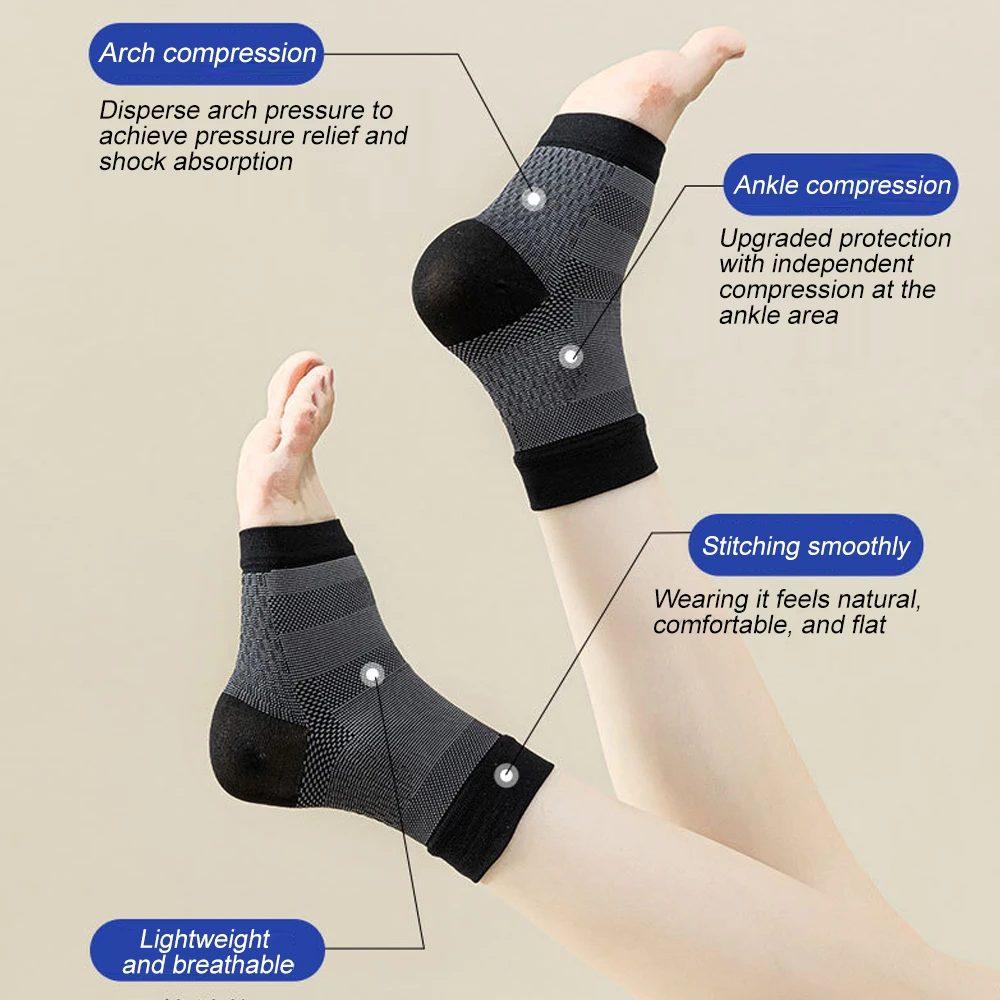 1Pair Open Toe Compression Soc - Ankle Brace Sock review and price