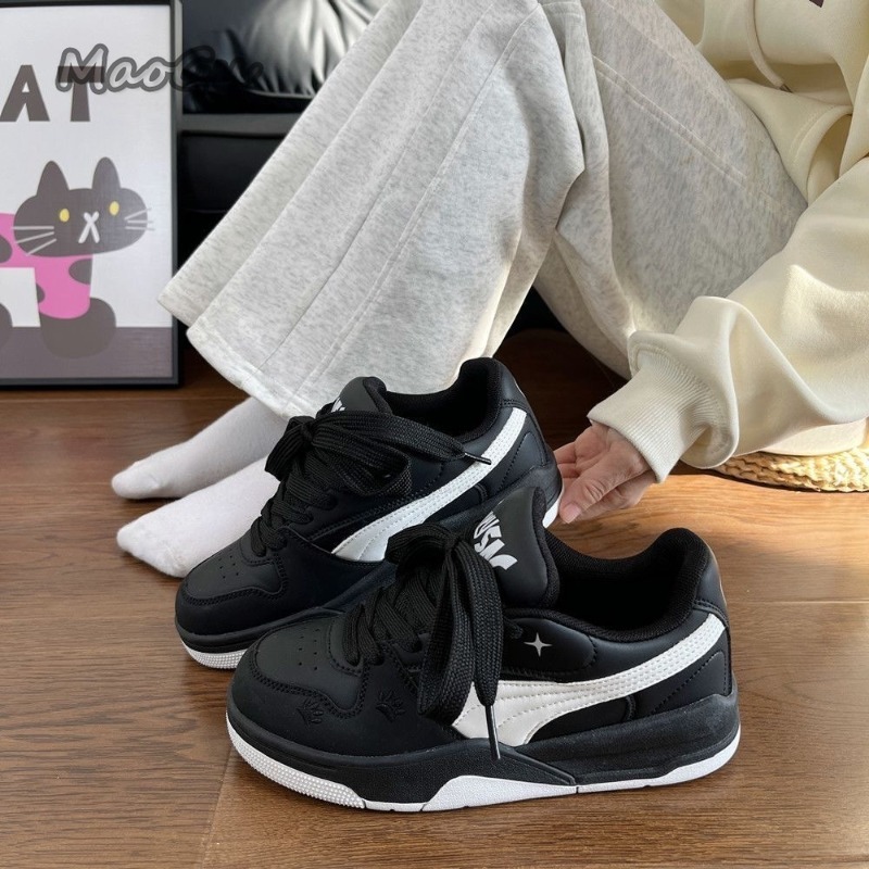 Women's Black White Leather Sk - Vans Shoes Old Skool review and price